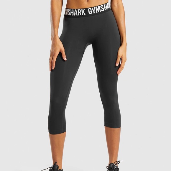 GYMSHARK FIT SEAMLESS CROPPED LEGGINGS - Picture 1 of 6